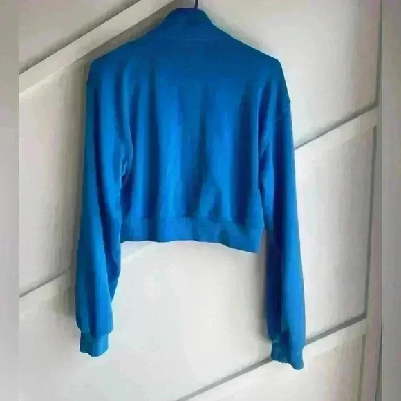 TNA Aritzia 
Airy Fleece Perfect 1/4 Zip Sweatshirt,  size M| royal blue - Picture 5 of 7